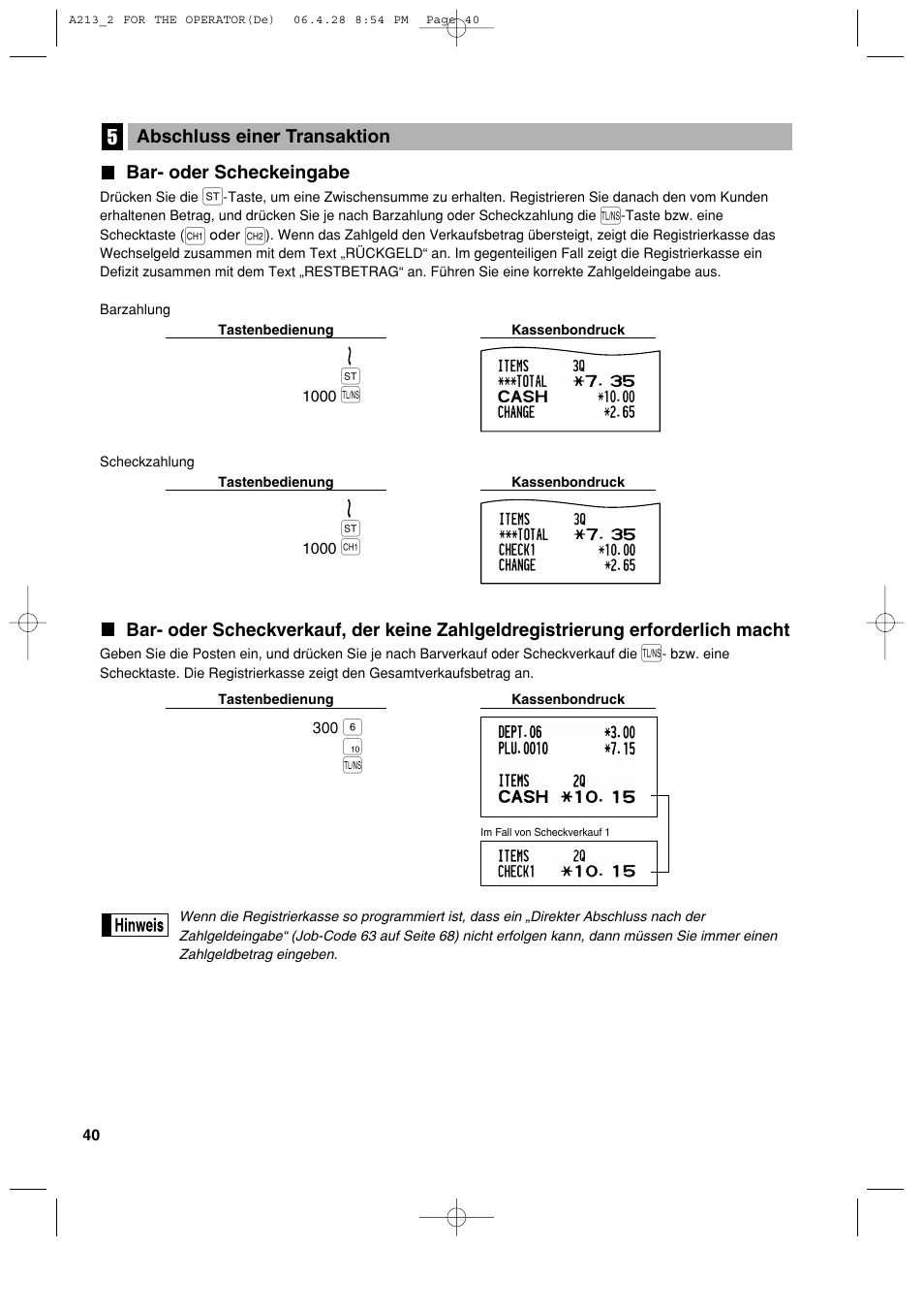 Sharp XE-A213 User Manual | Page 138 / 484