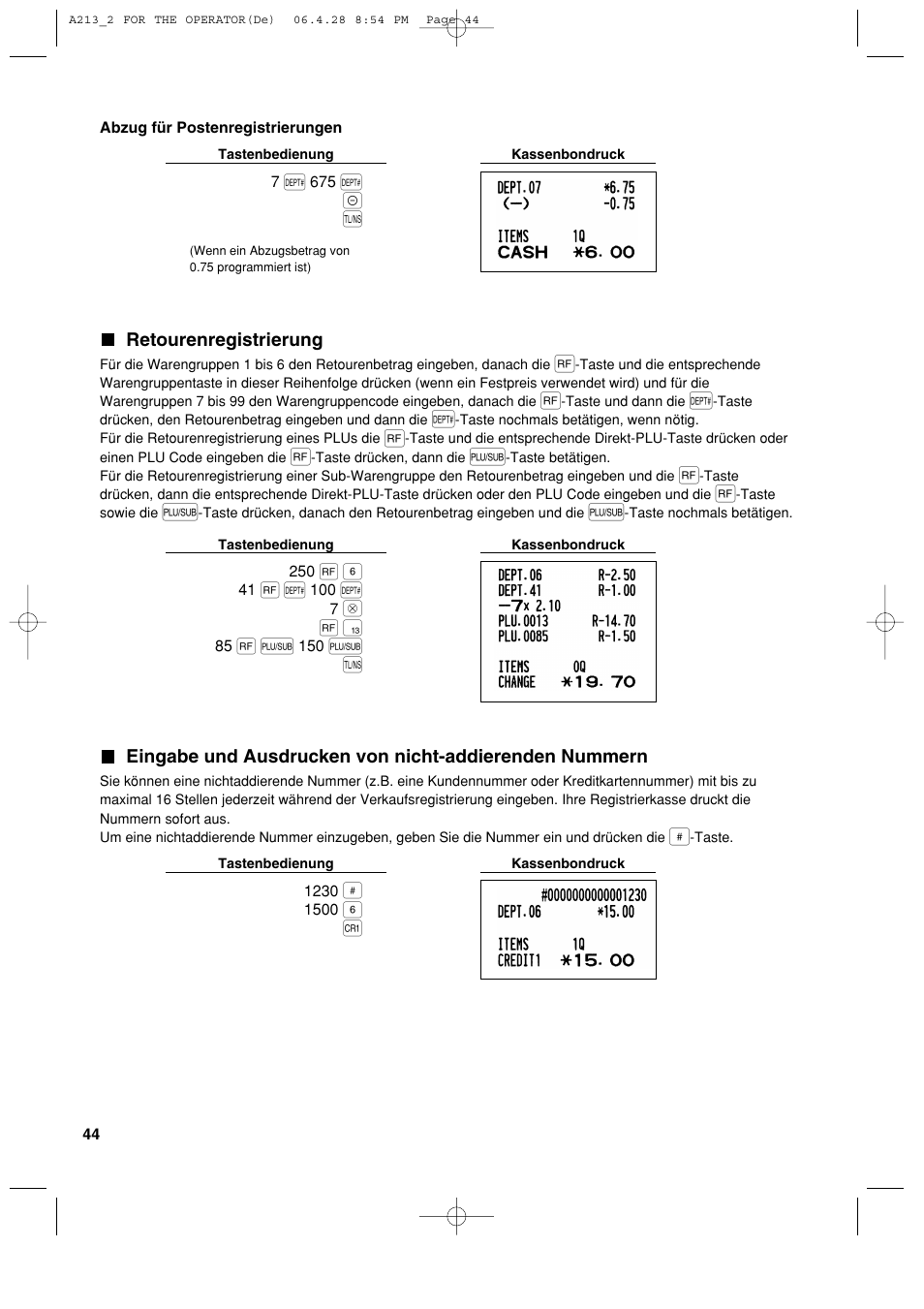 Sharp XE-A213 User Manual | Page 142 / 484