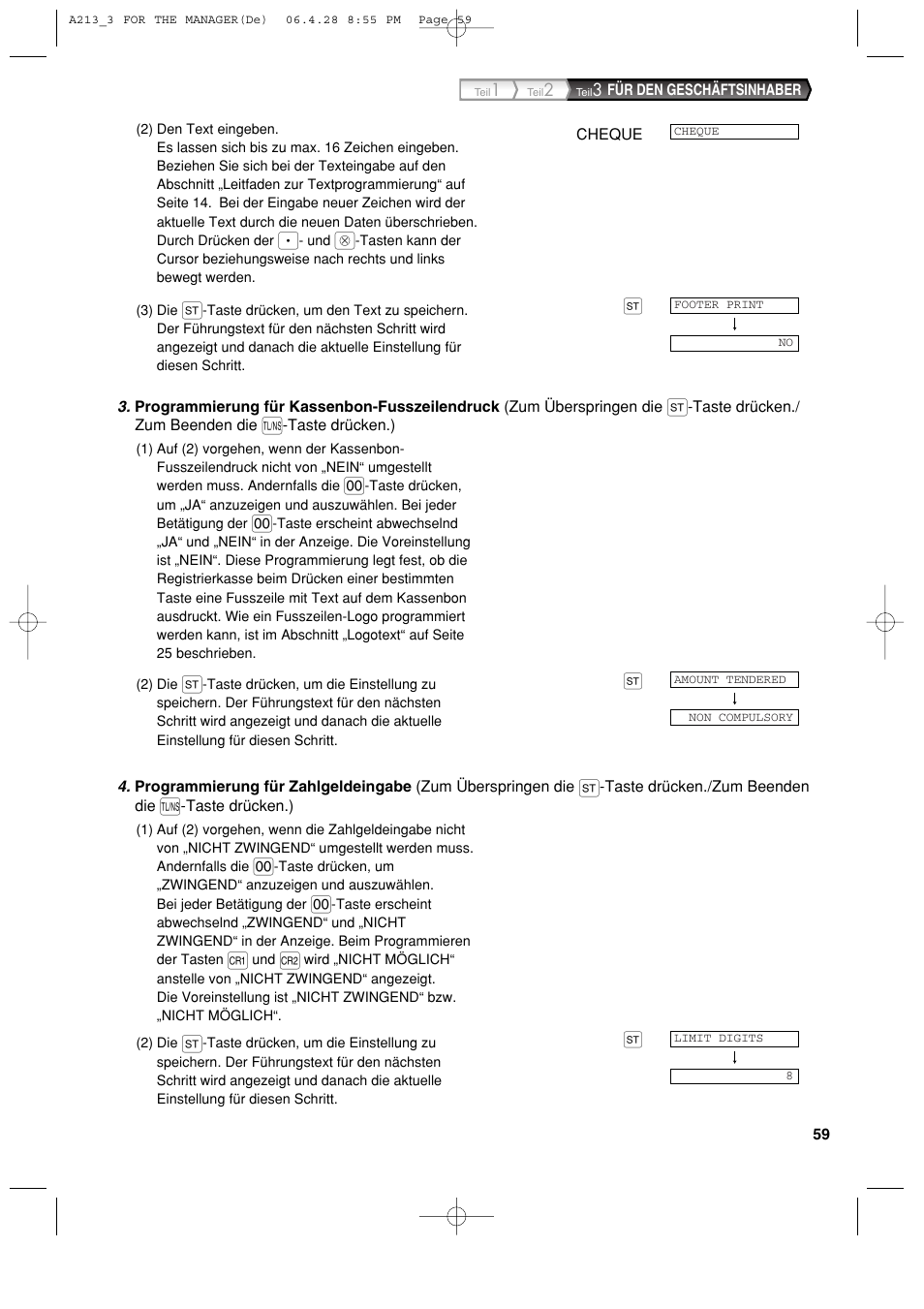 Sharp XE-A213 User Manual | Page 157 / 484