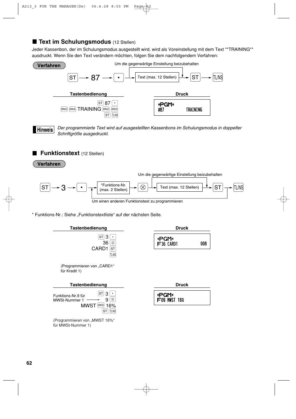 Sharp XE-A213 User Manual | Page 160 / 484