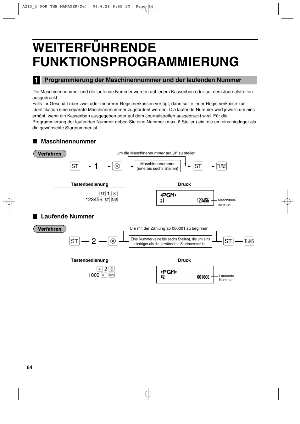 Weiterführende funktionsprogrammierung | Sharp XE-A213 User Manual | Page 162 / 484