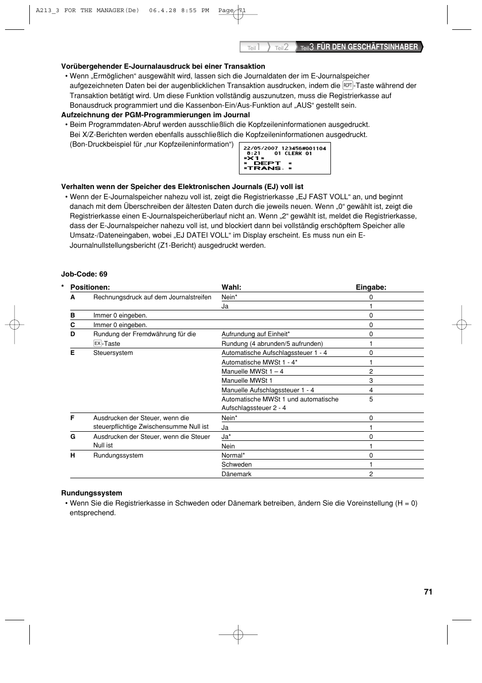Sharp XE-A213 User Manual | Page 169 / 484