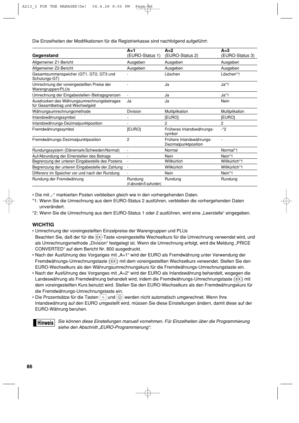 Sharp XE-A213 User Manual | Page 184 / 484