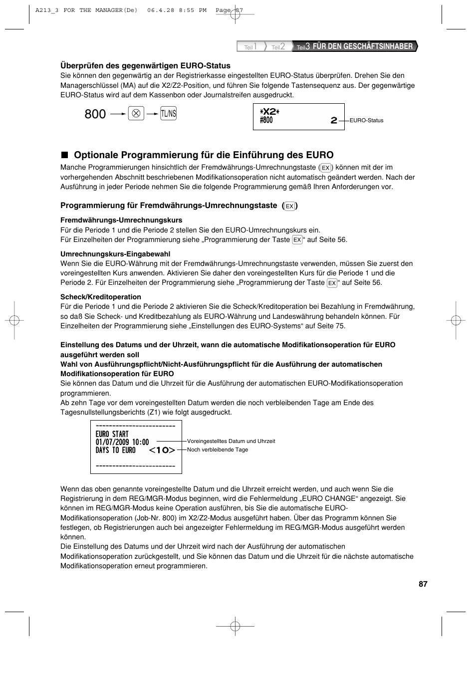 Sharp XE-A213 User Manual | Page 185 / 484