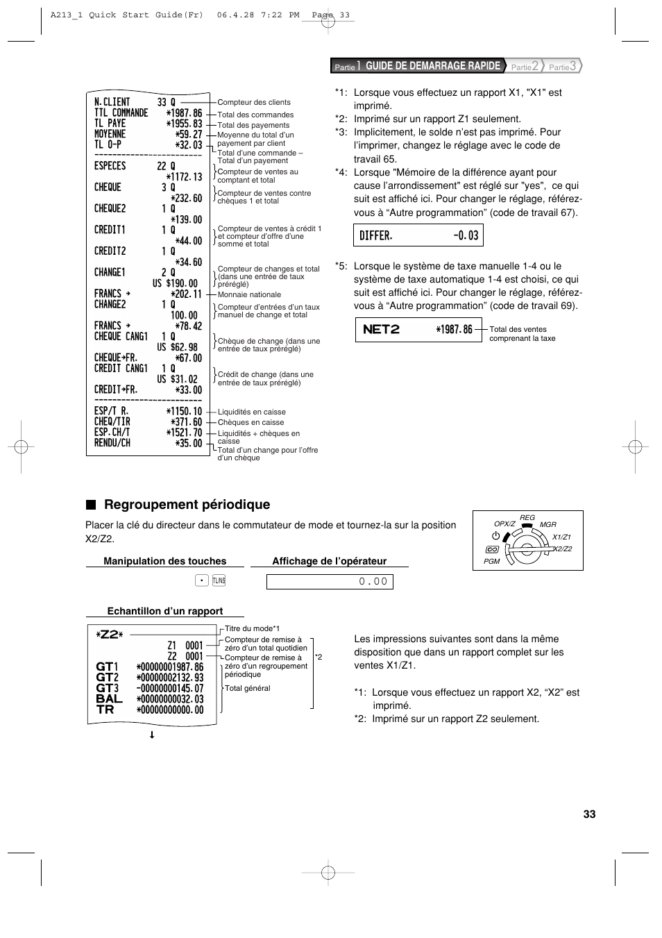 Regroupement périodique | Sharp XE-A213 User Manual | Page 227 / 484