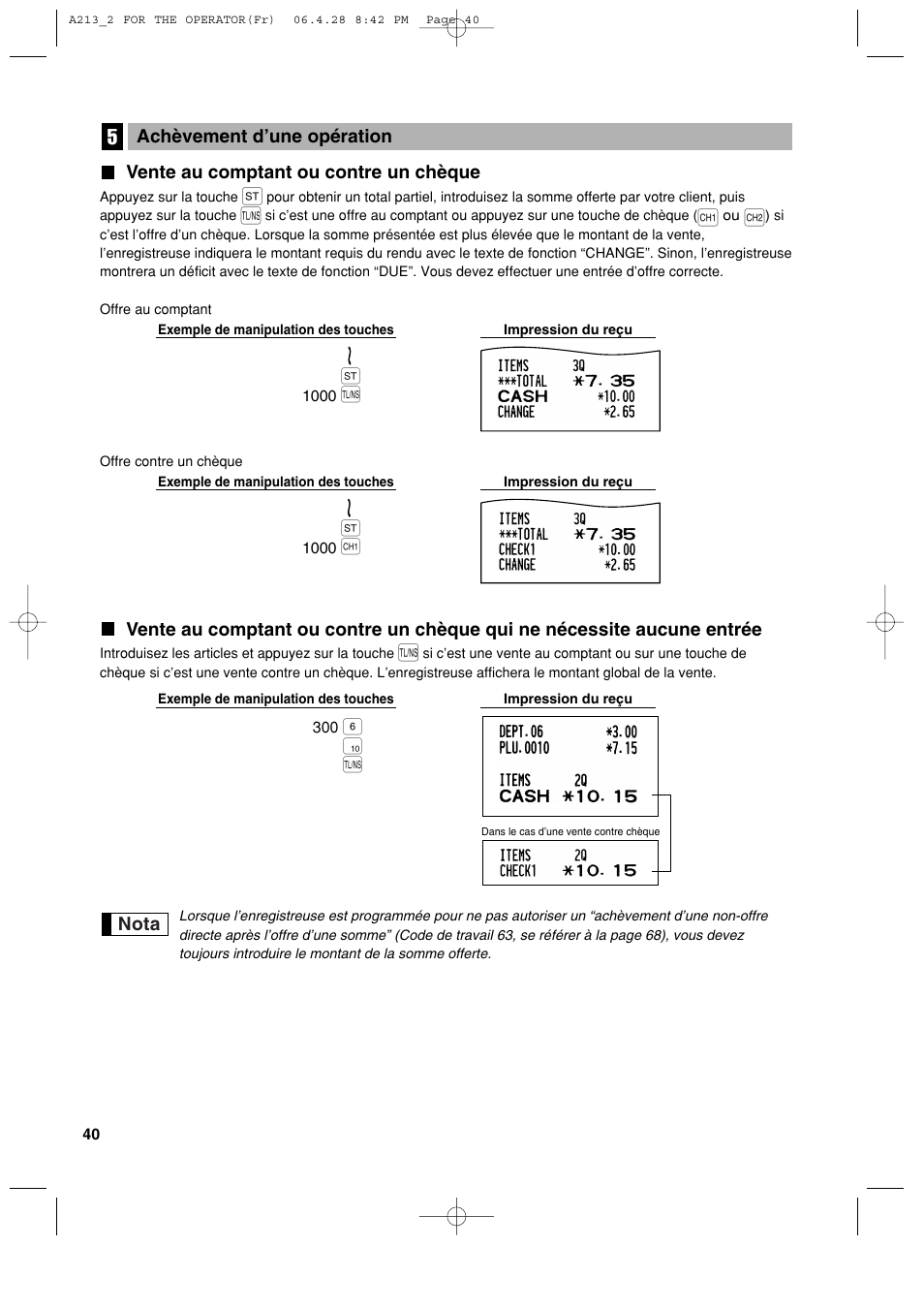 Sharp XE-A213 User Manual | Page 234 / 484