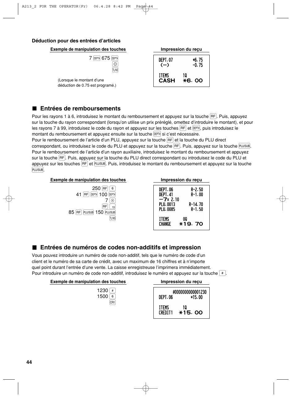 Sharp XE-A213 User Manual | Page 238 / 484