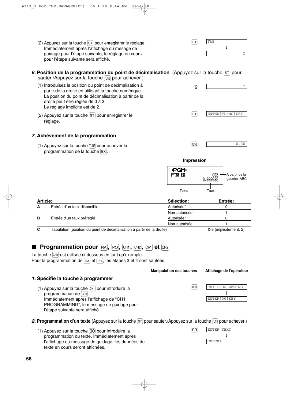 Sharp XE-A213 User Manual | Page 252 / 484