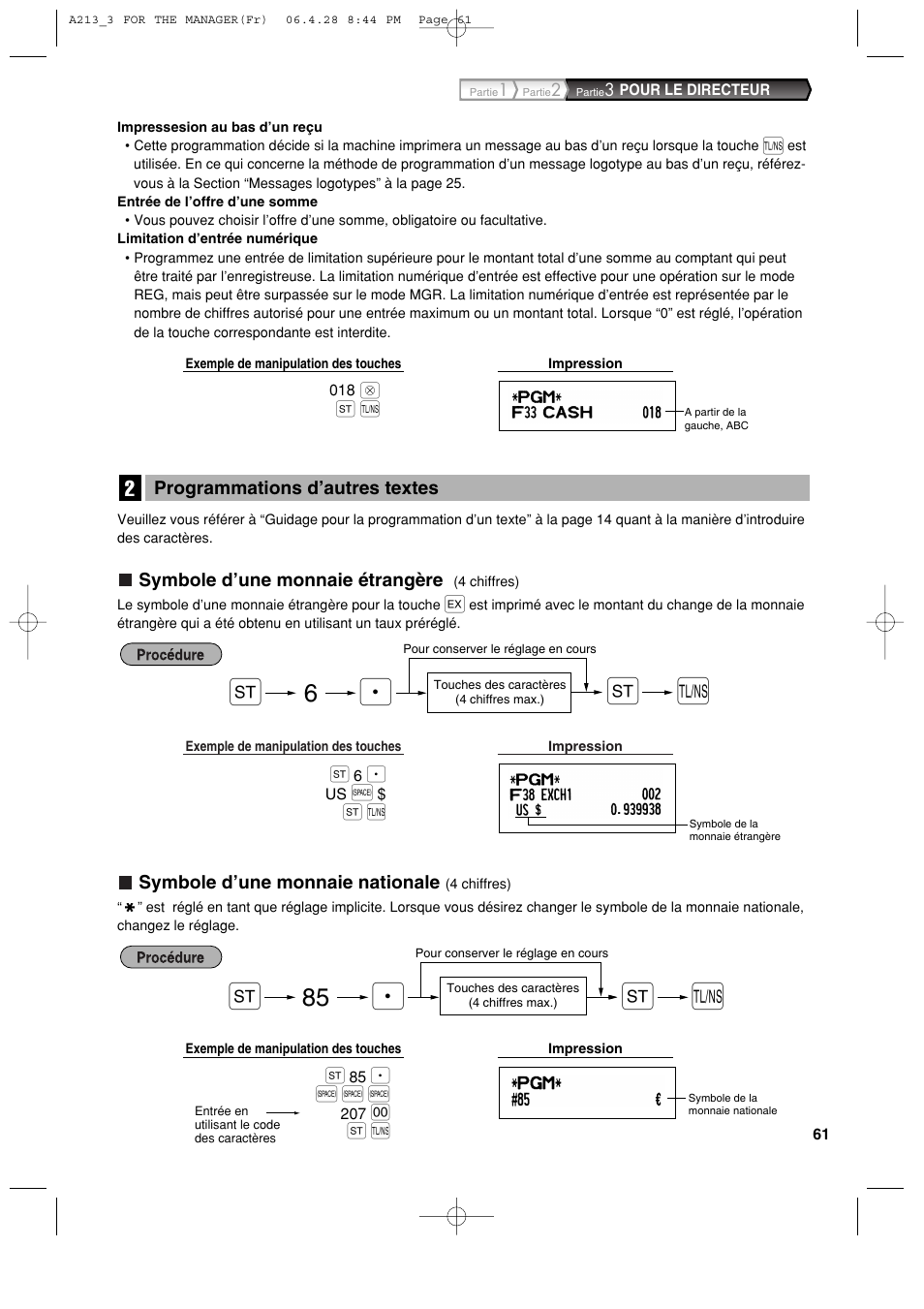 Sharp XE-A213 User Manual | Page 255 / 484