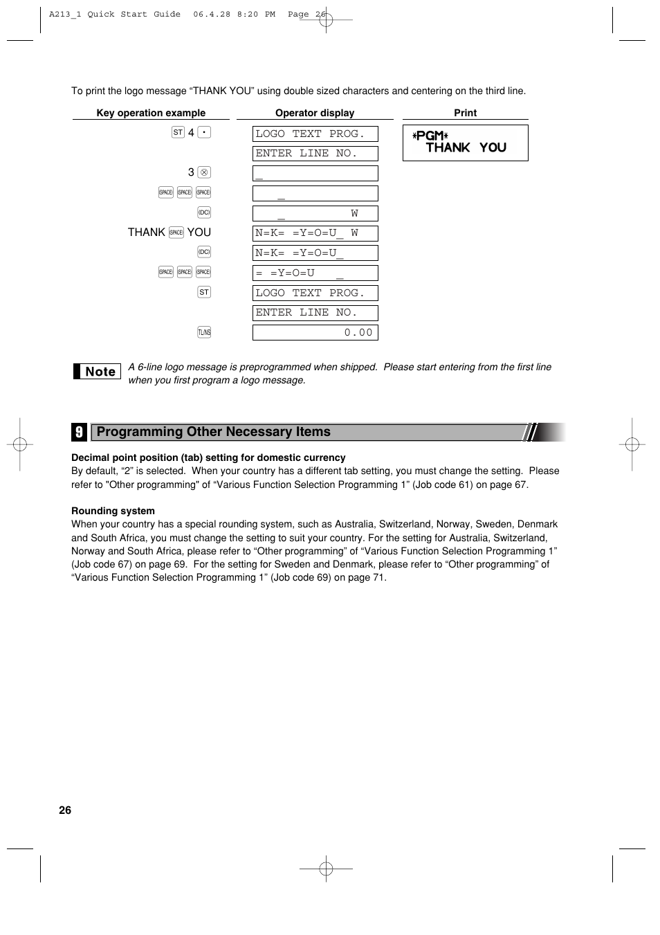 Sharp XE-A213 User Manual | Page 28 / 484