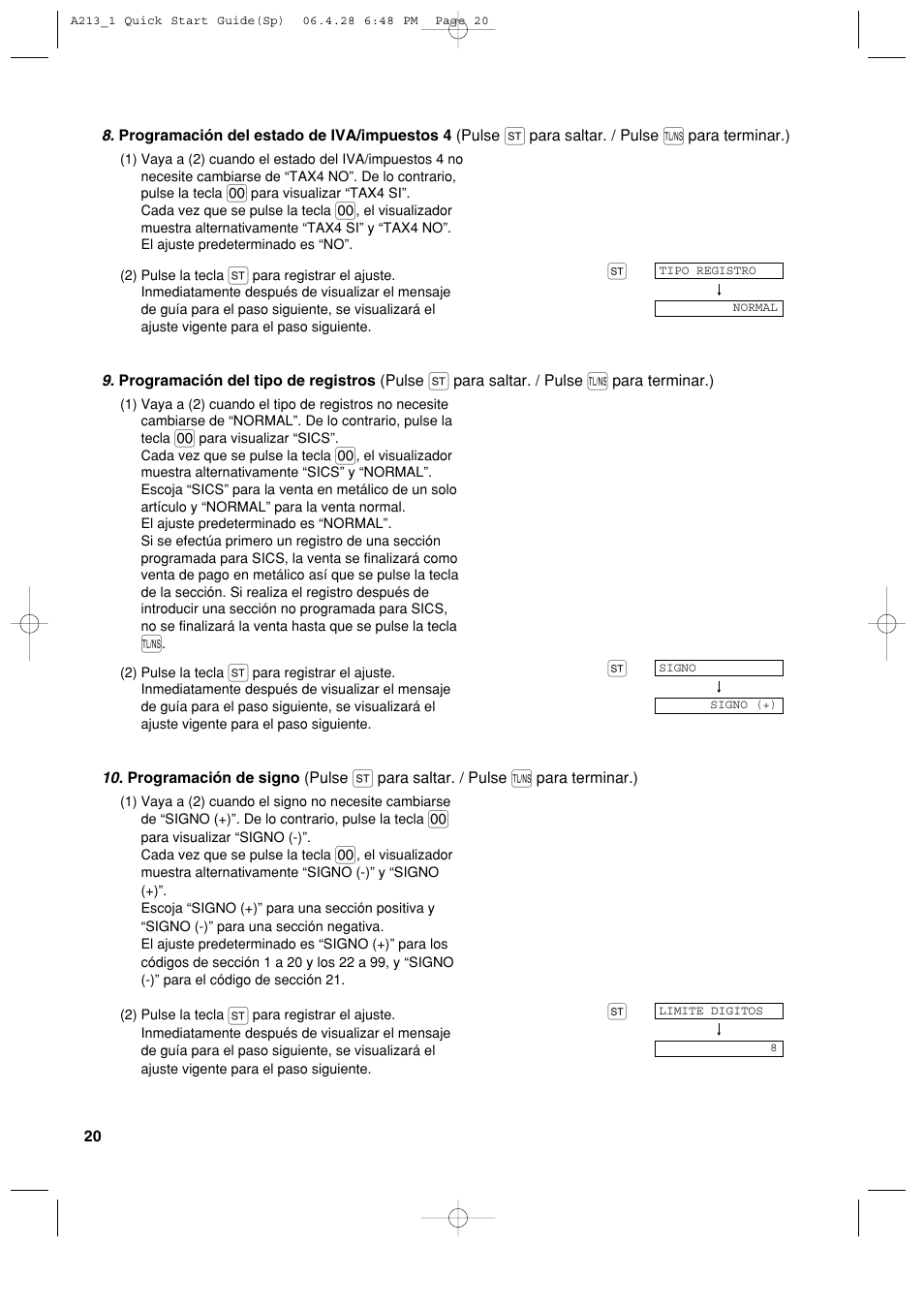 Sharp XE-A213 User Manual | Page 310 / 484