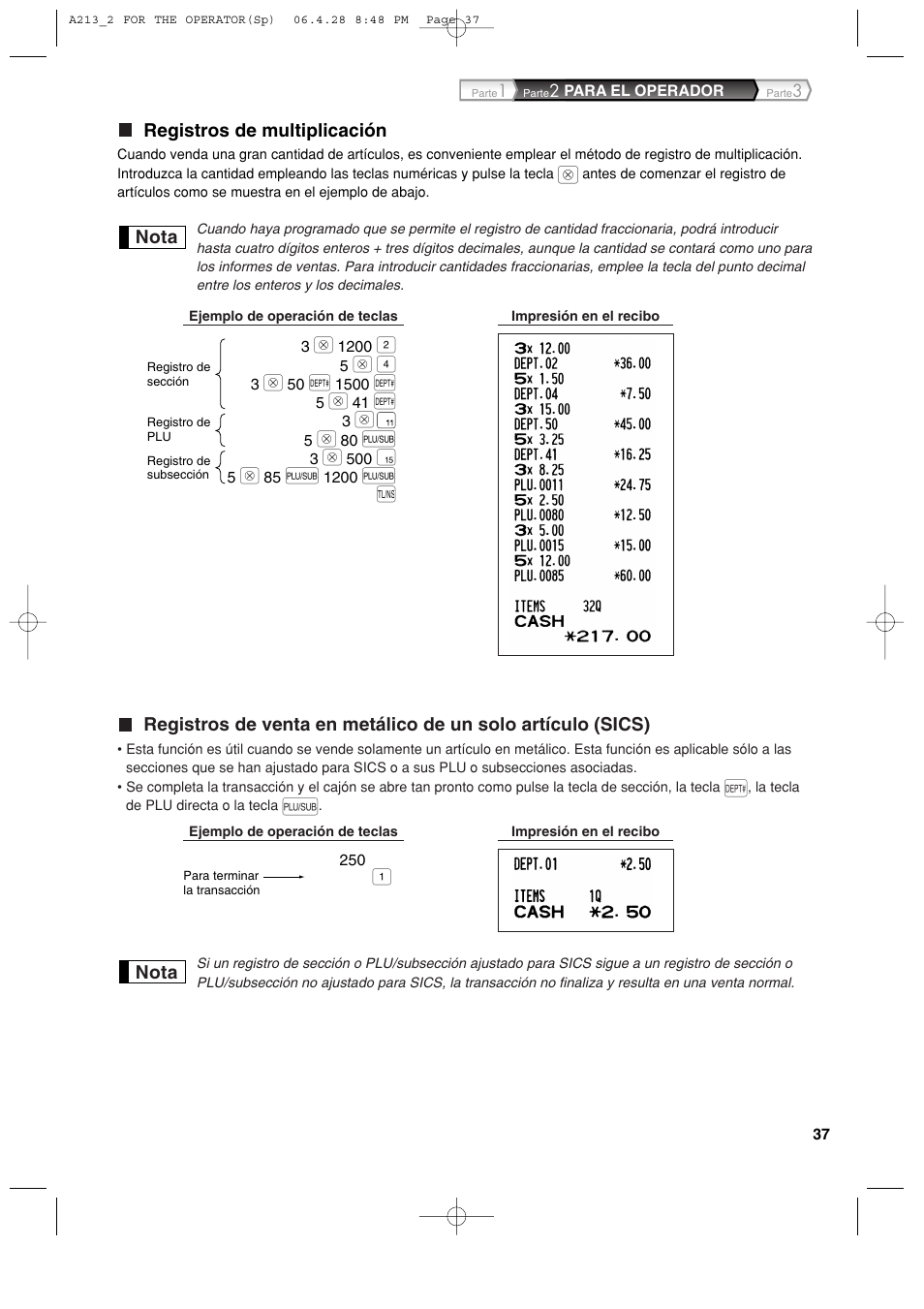 Sharp XE-A213 User Manual | Page 327 / 484