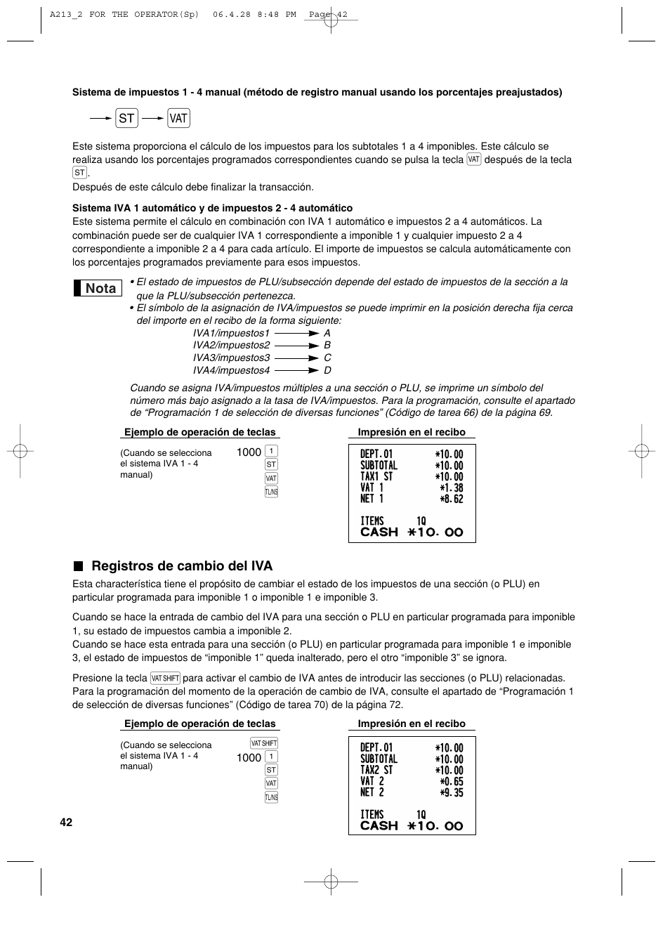 S t a | Sharp XE-A213 User Manual | Page 332 / 484