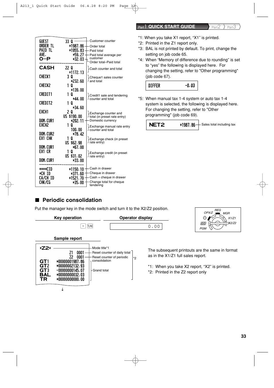 Periodic consolidation | Sharp XE-A213 User Manual | Page 35 / 484