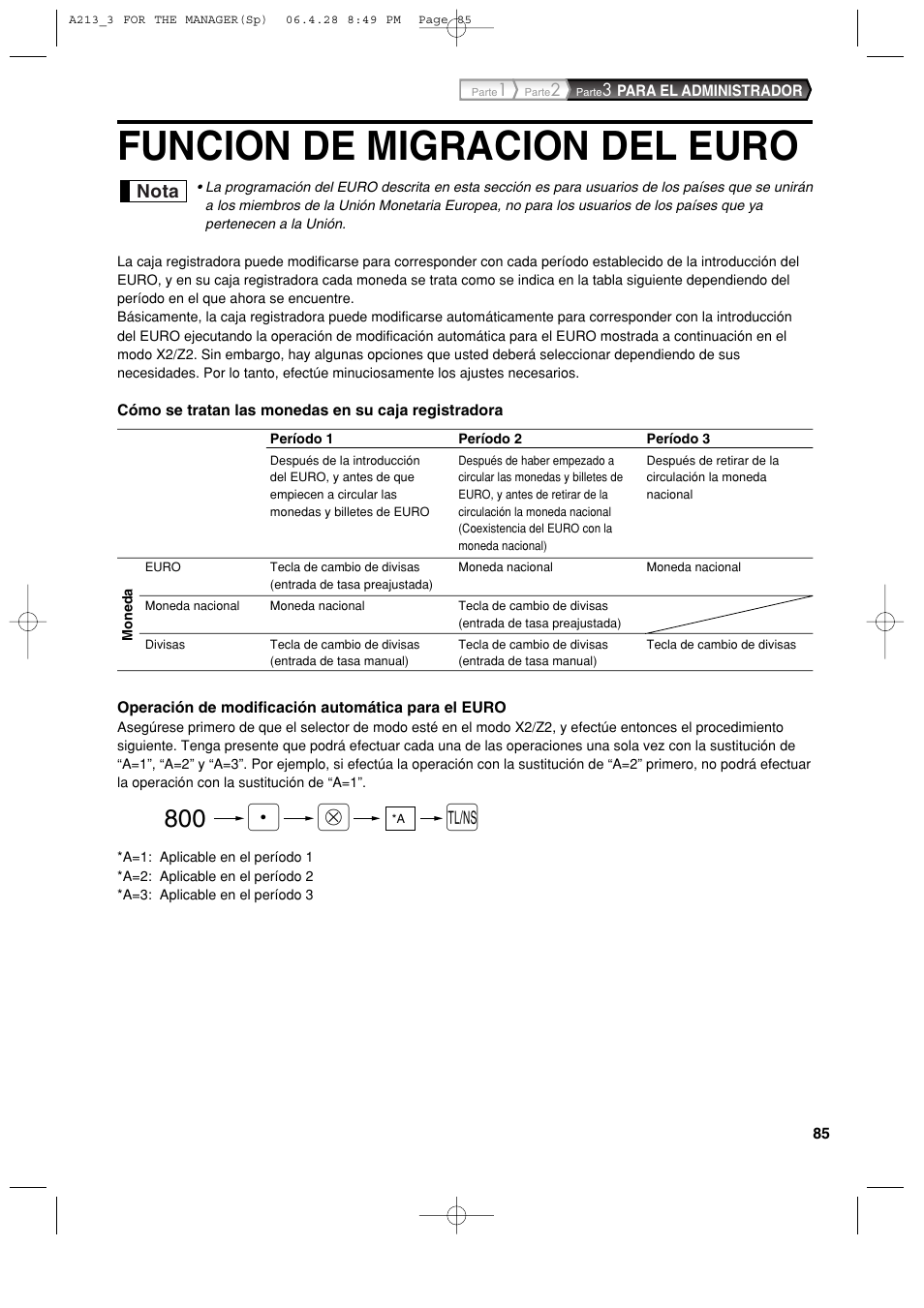 Funcion de migracion del euro | Sharp XE-A213 User Manual | Page 375 / 484