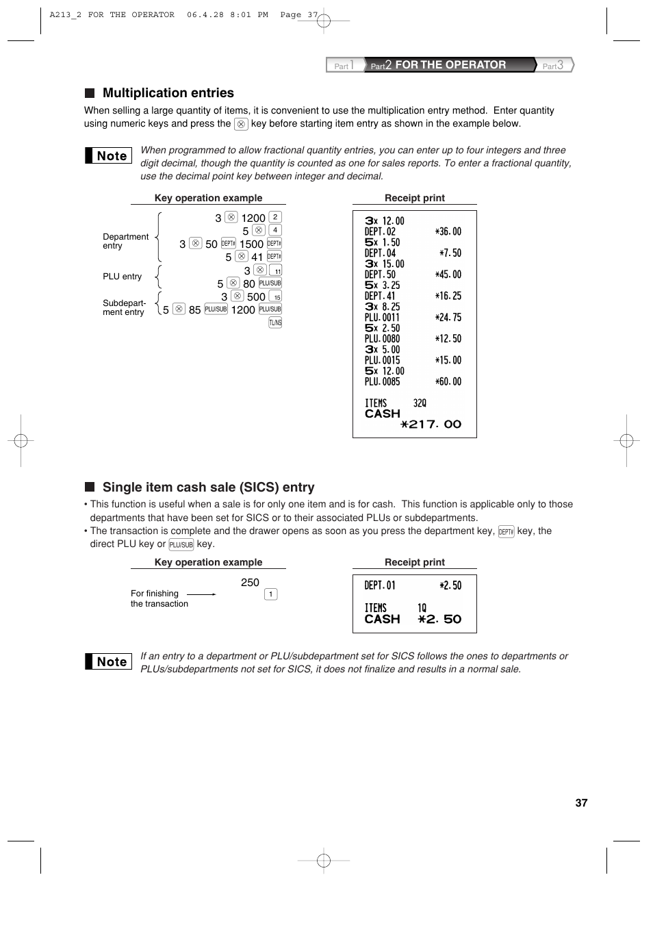 Sharp XE-A213 User Manual | Page 39 / 484