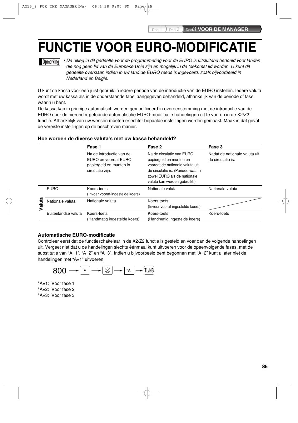 Functie voor euro-modificatie | Sharp XE-A213 User Manual | Page 471 / 484