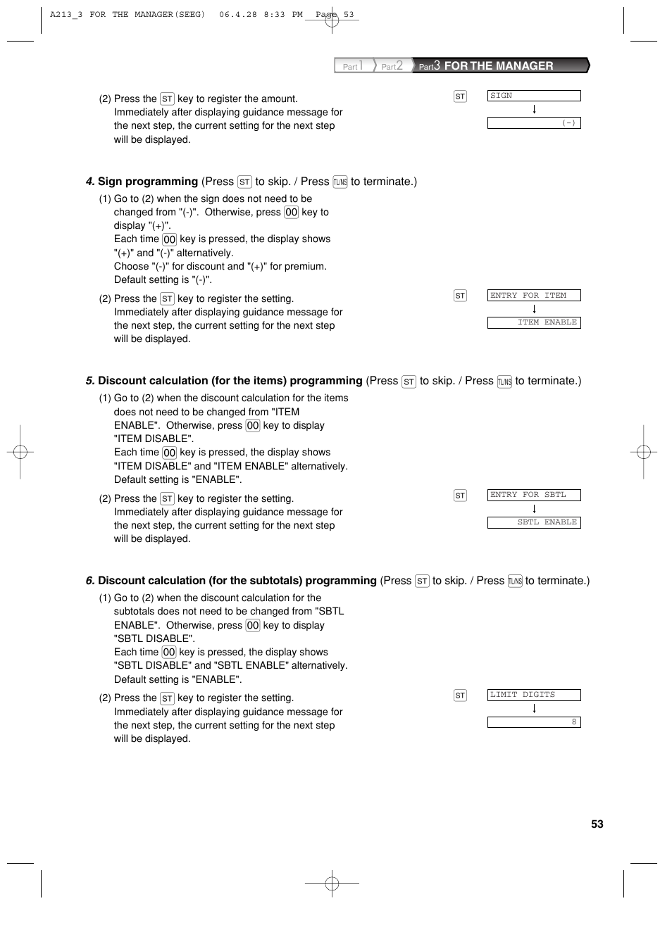 Sharp XE-A213 User Manual | Page 55 / 484