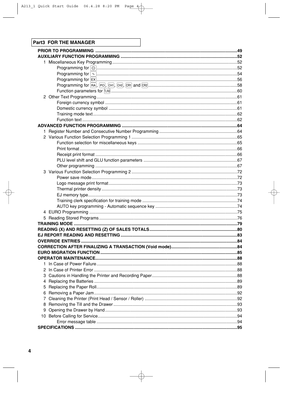 Sharp XE-A213 User Manual | Page 6 / 484