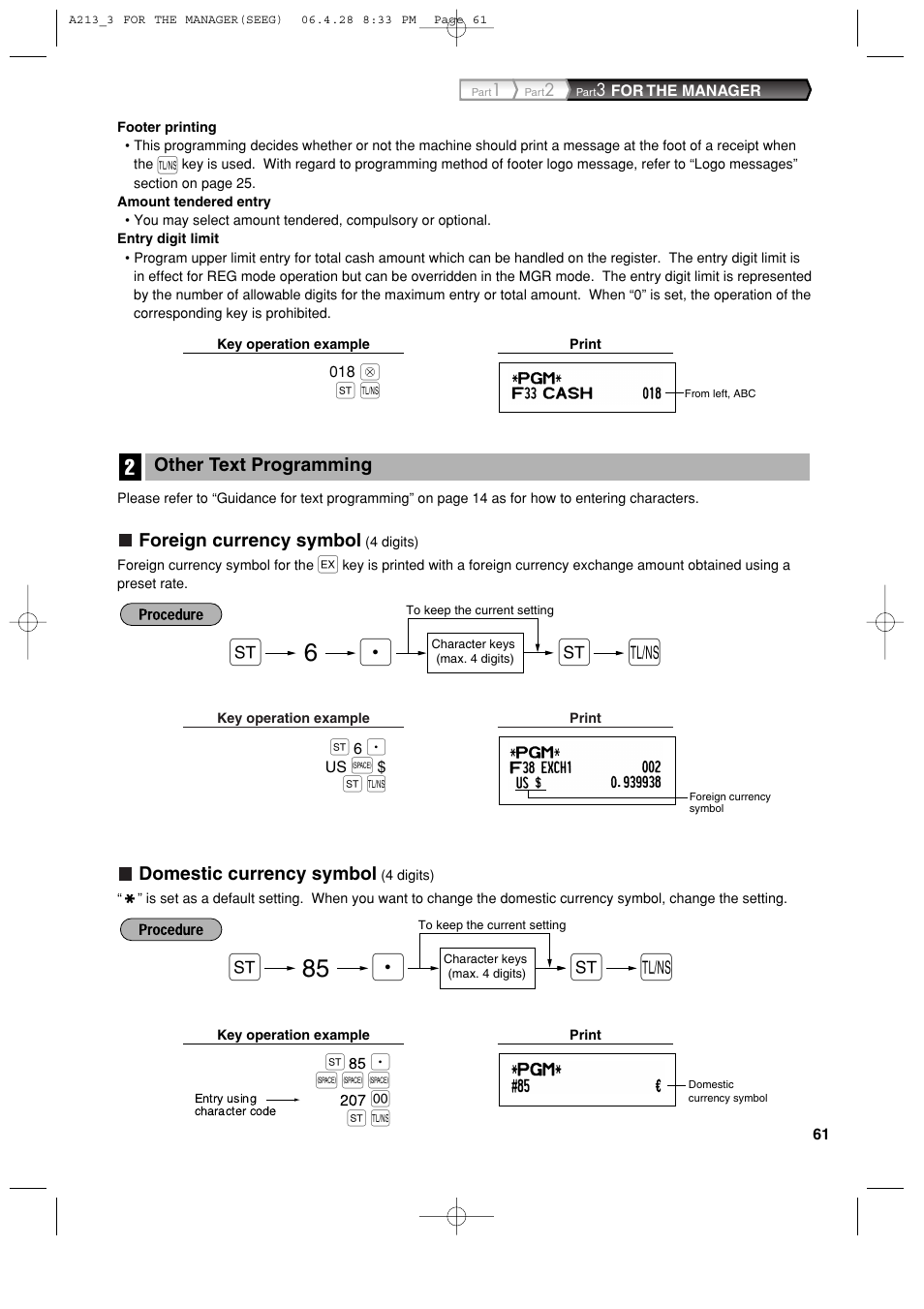 Sharp XE-A213 User Manual | Page 63 / 484