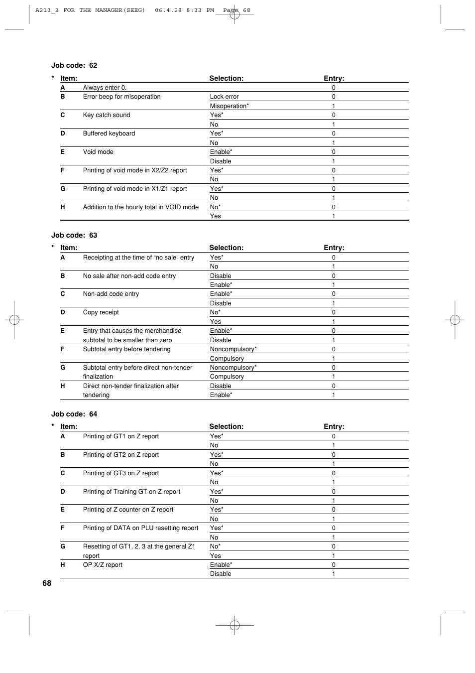 Sharp XE-A213 User Manual | Page 70 / 484