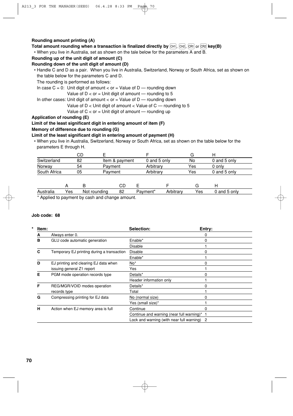 Sharp XE-A213 User Manual | Page 72 / 484