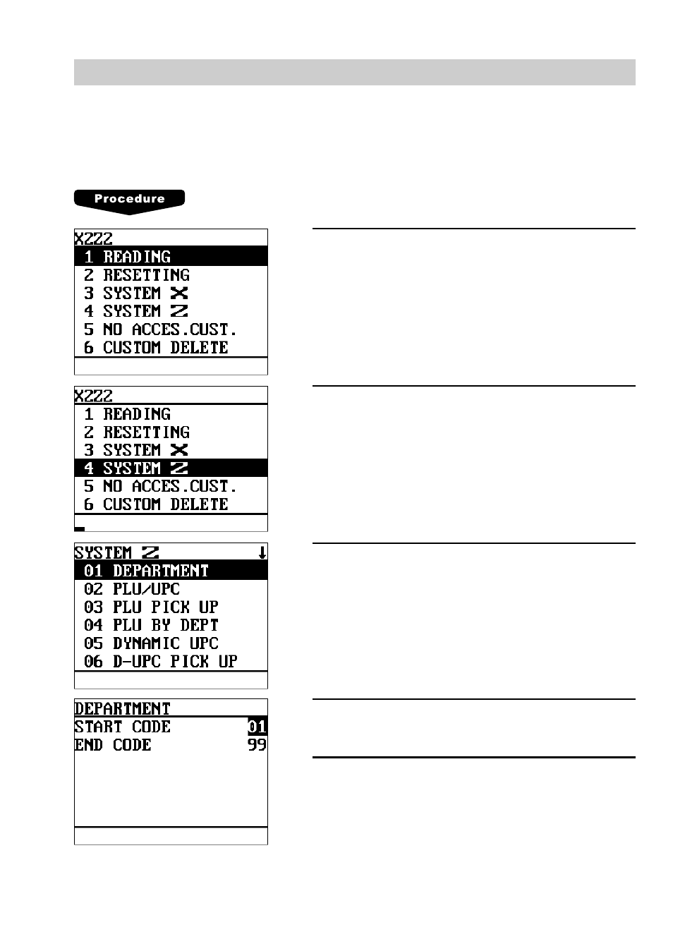 Consolidated reports — master/back-up master, 1) report generation procedure | Sharp UP-600 User Manual | Page 20 / 61