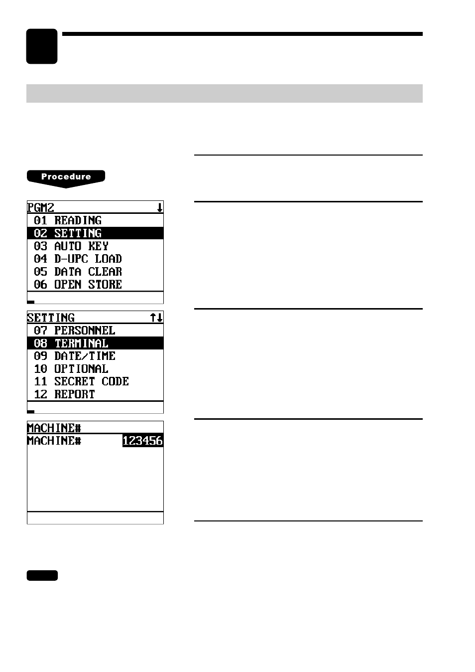 3 irc programming, Setting the machine numbers — master and satellite, Irc programming | Sharp UP-600 User Manual | Page 27 / 61