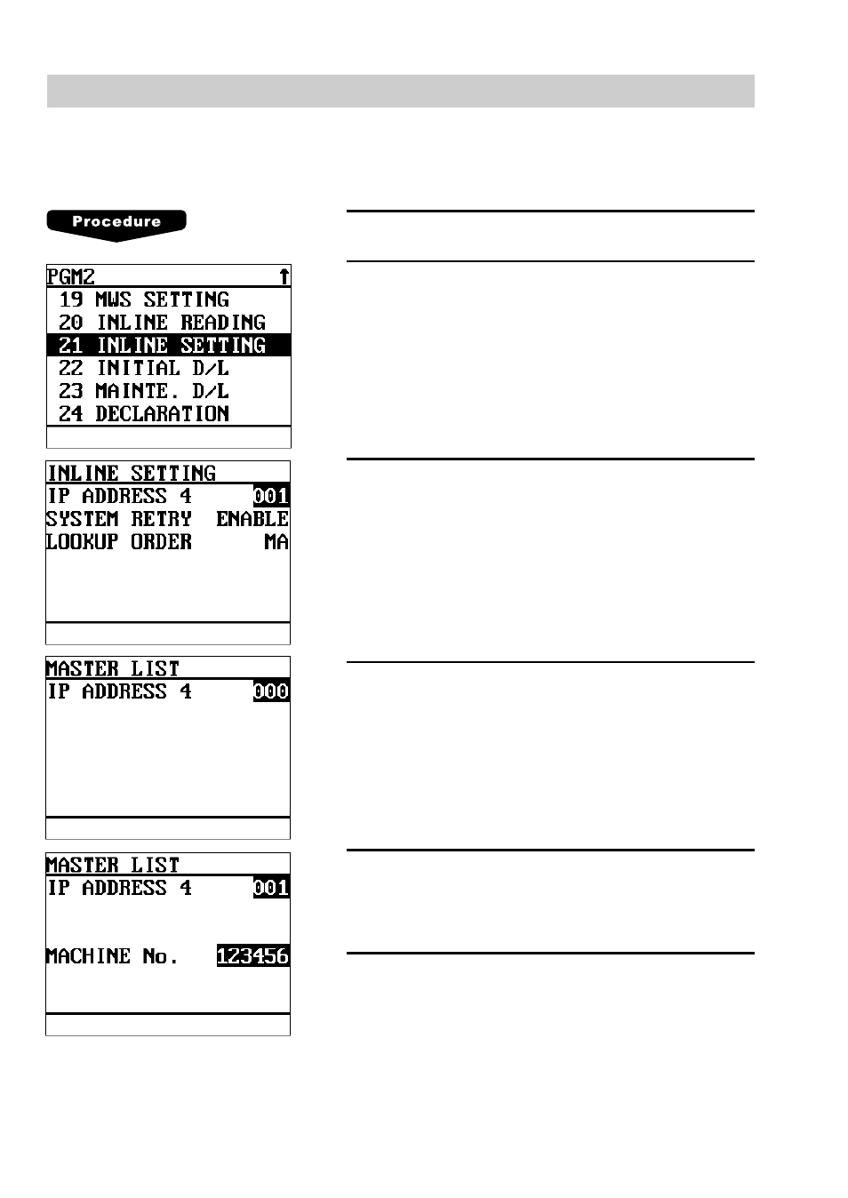 Creating/updating the master list — master, 1) creating the master list | Sharp UP-600 User Manual | Page 29 / 61