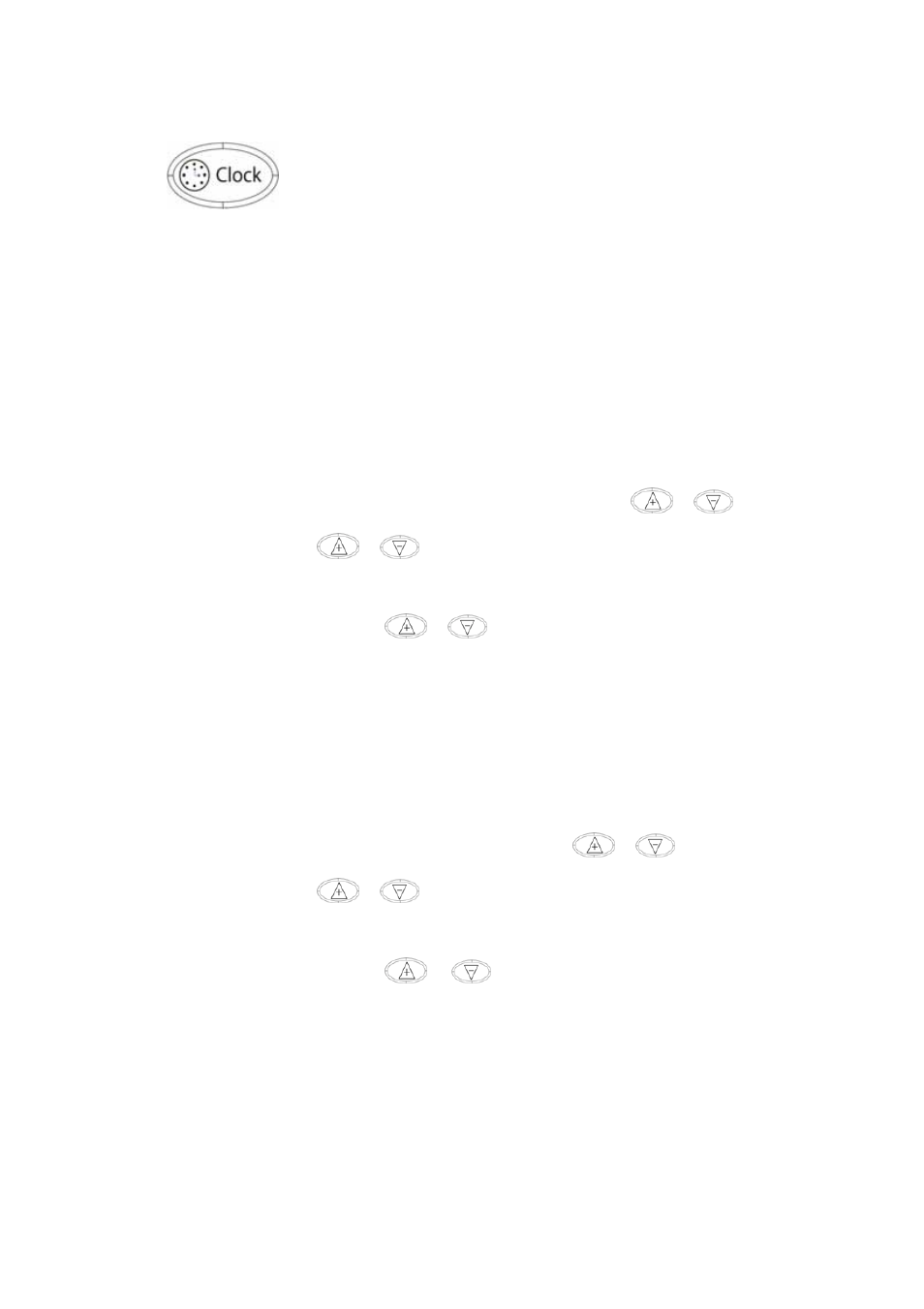 Clock | Avanti TD-25 User Manual | Page 10 / 24