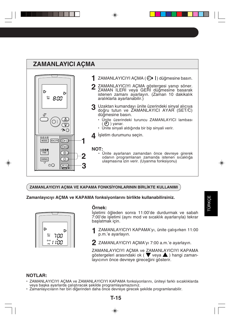 Zamanlayici açma | Sharp GS-XP12FGR - GU-X12FGR User Manual | Page 127 / 136