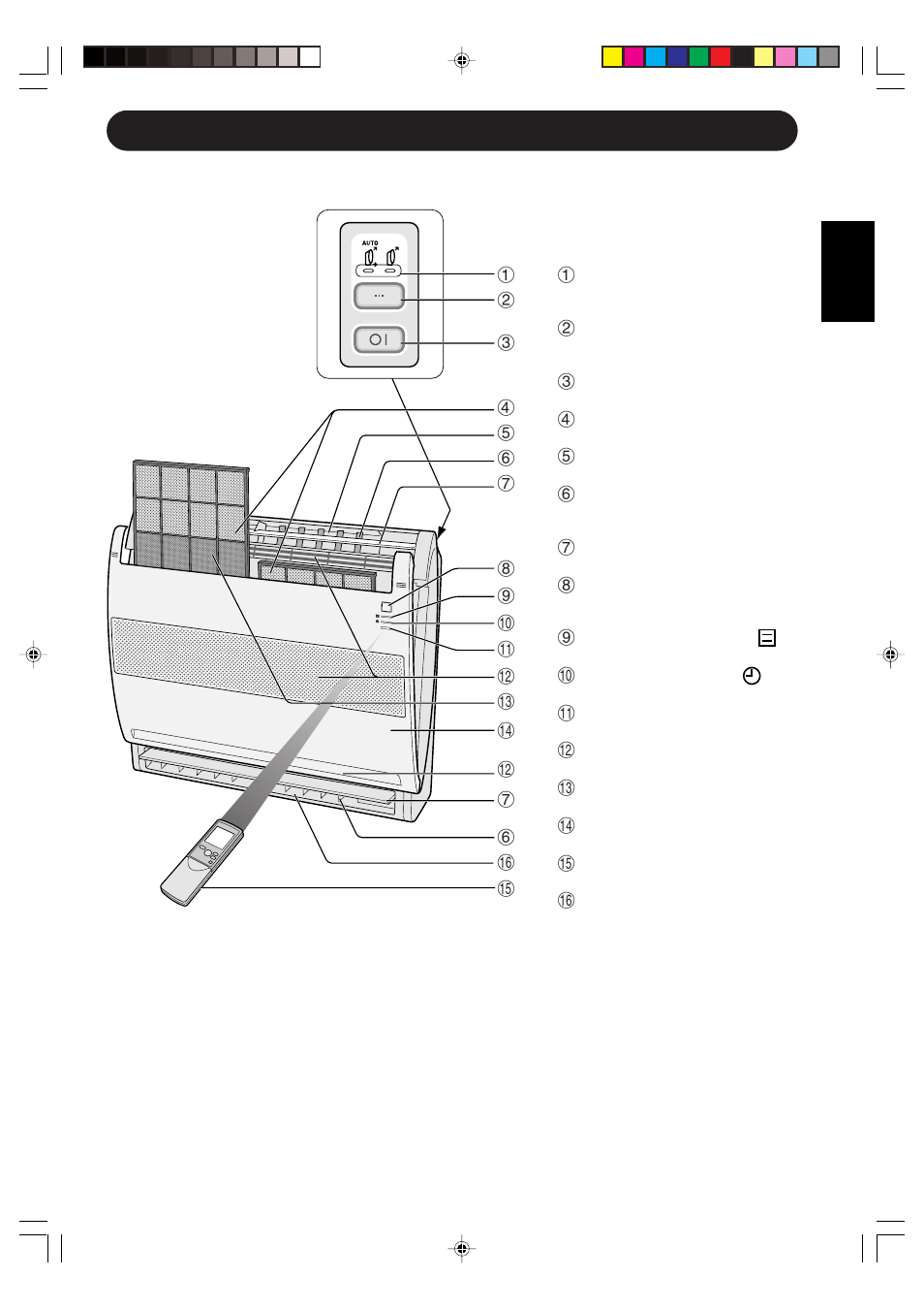 Part names, Indoor unit e-3 | Sharp GS-XP12FGR - GU-X12FGR User Manual | Page 5 / 136