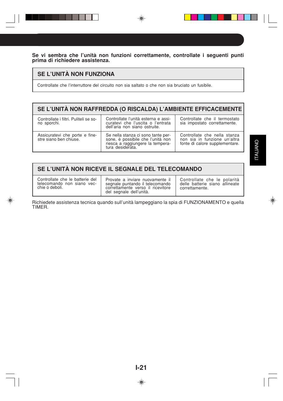 I-21 | Sharp GS-XP12FGR - GU-X12FGR User Manual | Page 67 / 136