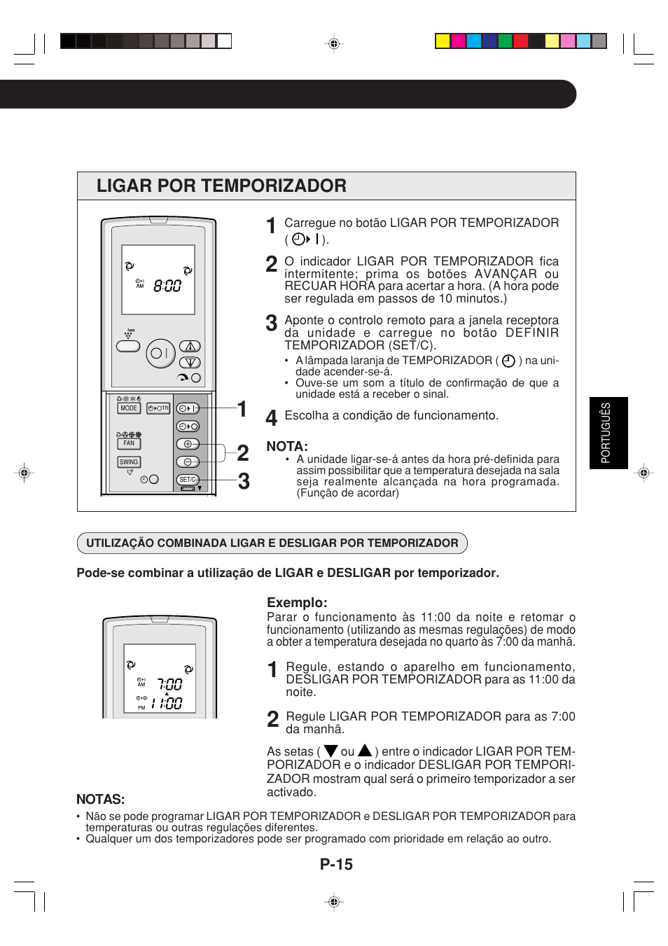 Ligar por temporizador | Sharp GS-XP12FGR - GU-X12FGR User Manual | Page 83 / 136