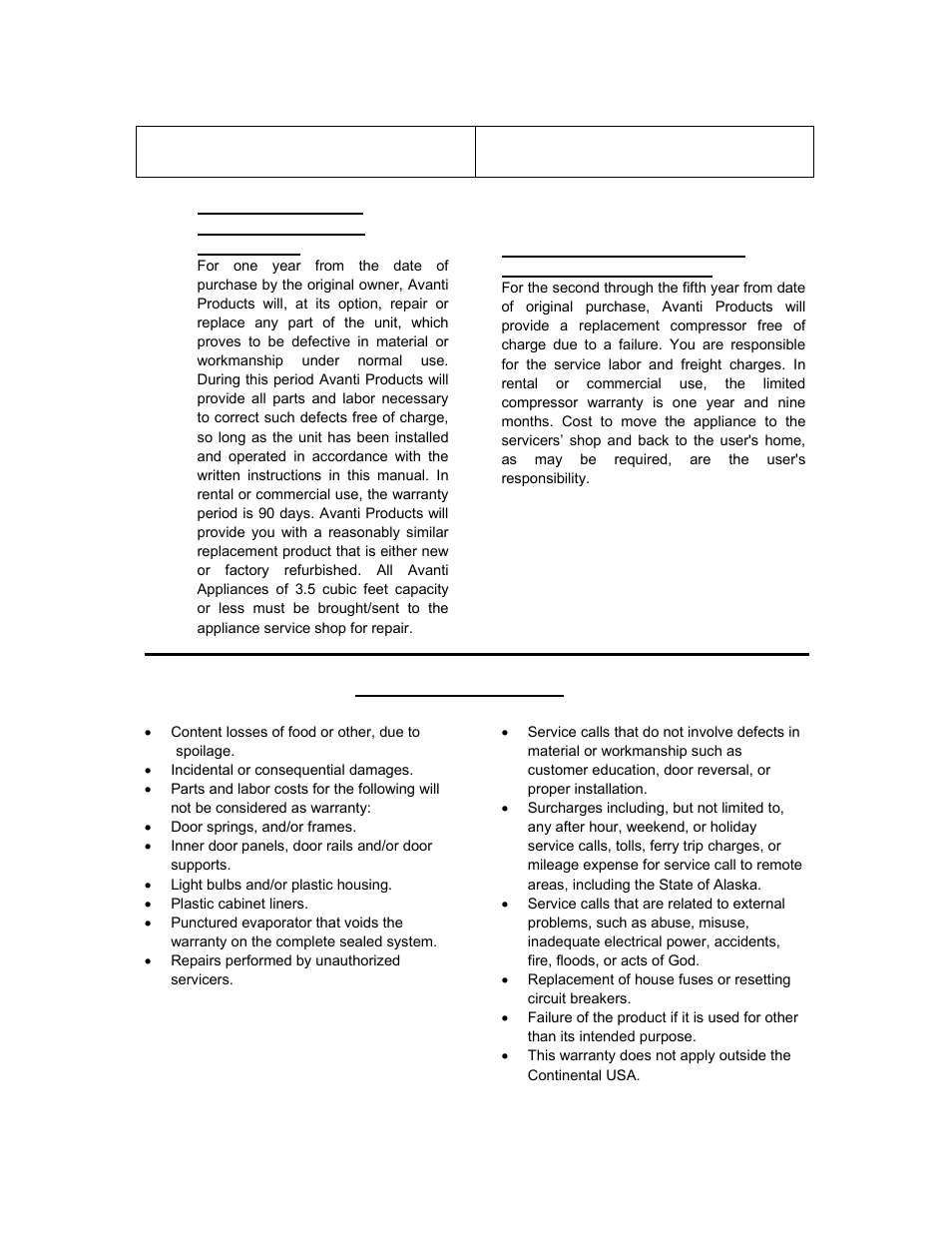 Avanti WCR520AS User Manual | Page 17 / 24