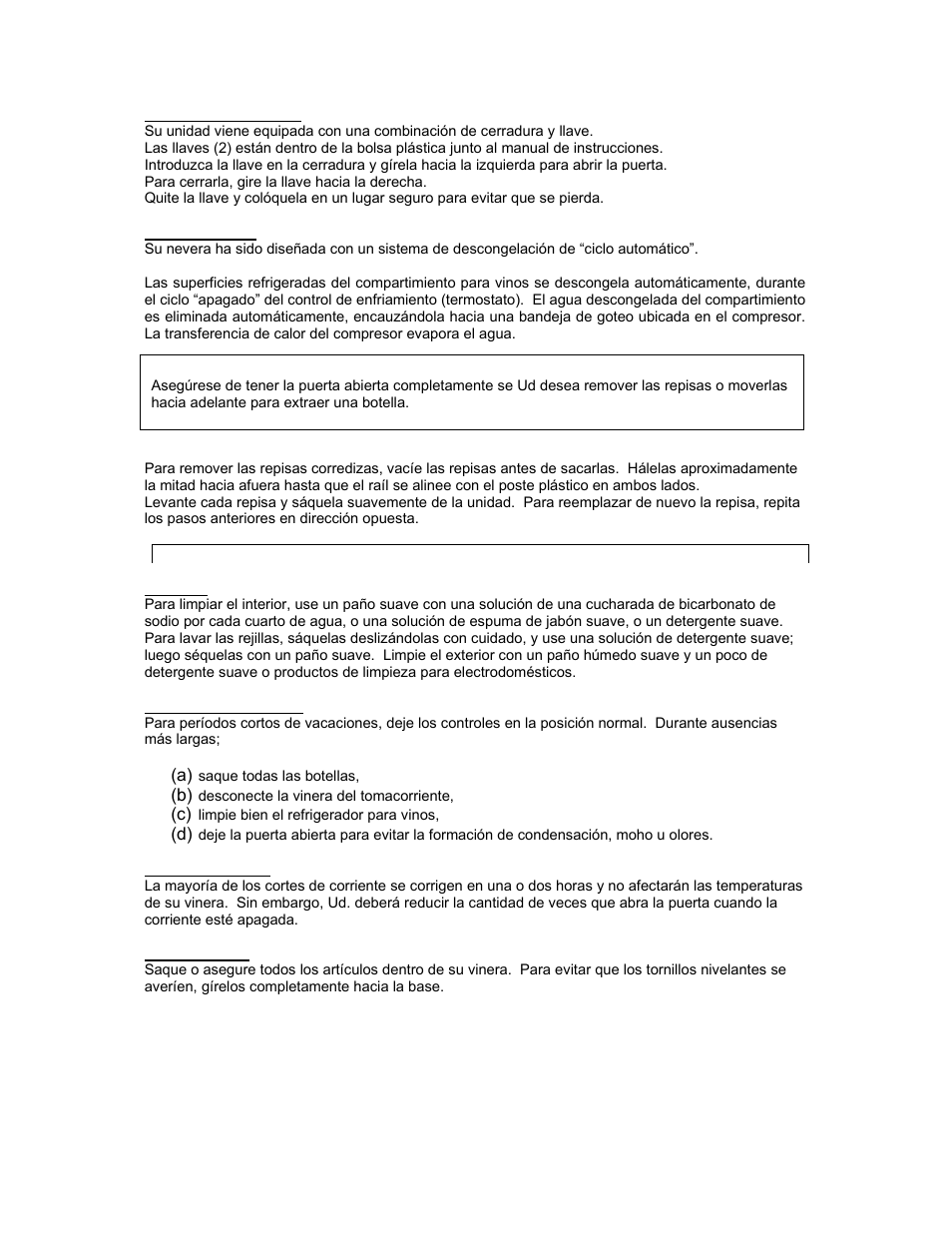 Avanti WCR520AS User Manual | Page 20 / 24