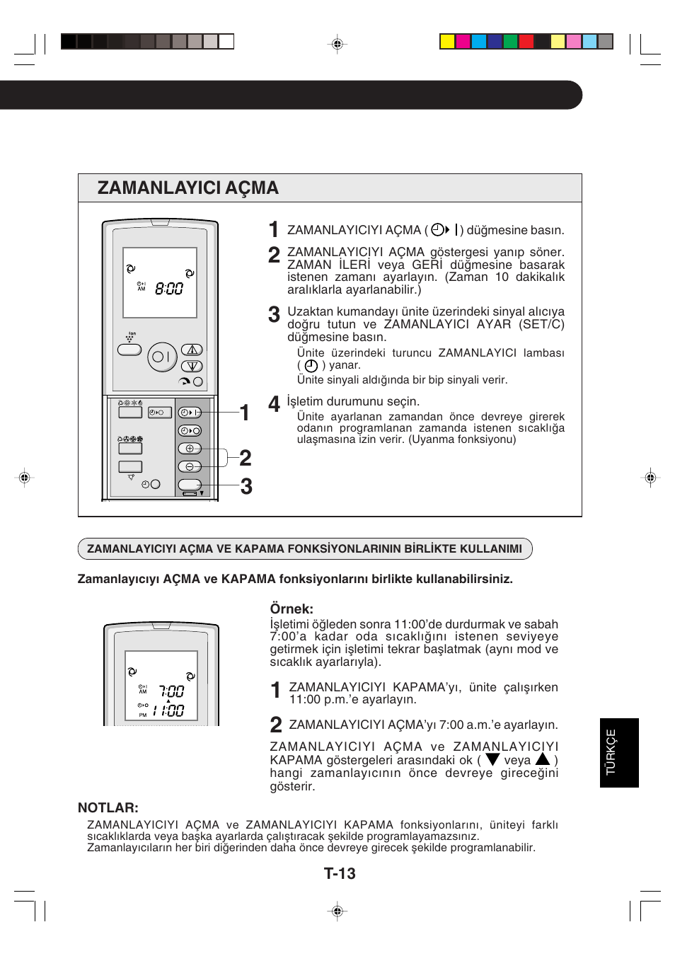 Zamanlayici açma | Sharp GS-XP18FR - GU-XR18FR User Manual | Page 105 / 128