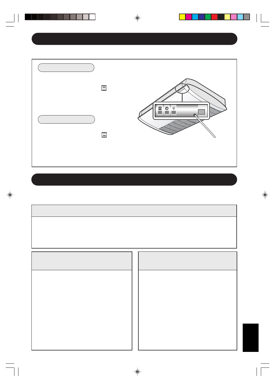 Hilfsbetrieb, Wartung, Reinigung des gerätes und der fernbedienung | Sharp GS-XP18FR - GU-XR18FR User Manual | Page 125 / 128