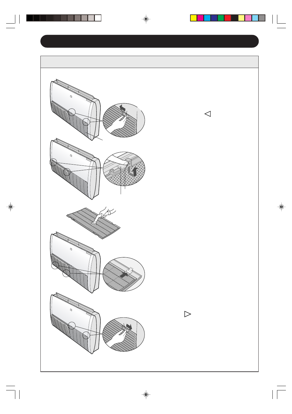 Manutenção, Limpeza dos filtros | Sharp GS-XP18FR - GU-XR18FR User Manual | Page 72 / 128