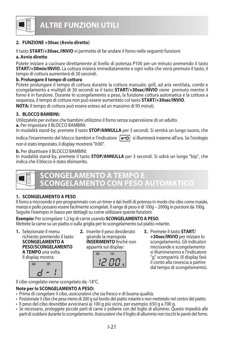 Altre funzioni utili | Sharp R-922STWE User Manual | Page 102 / 266