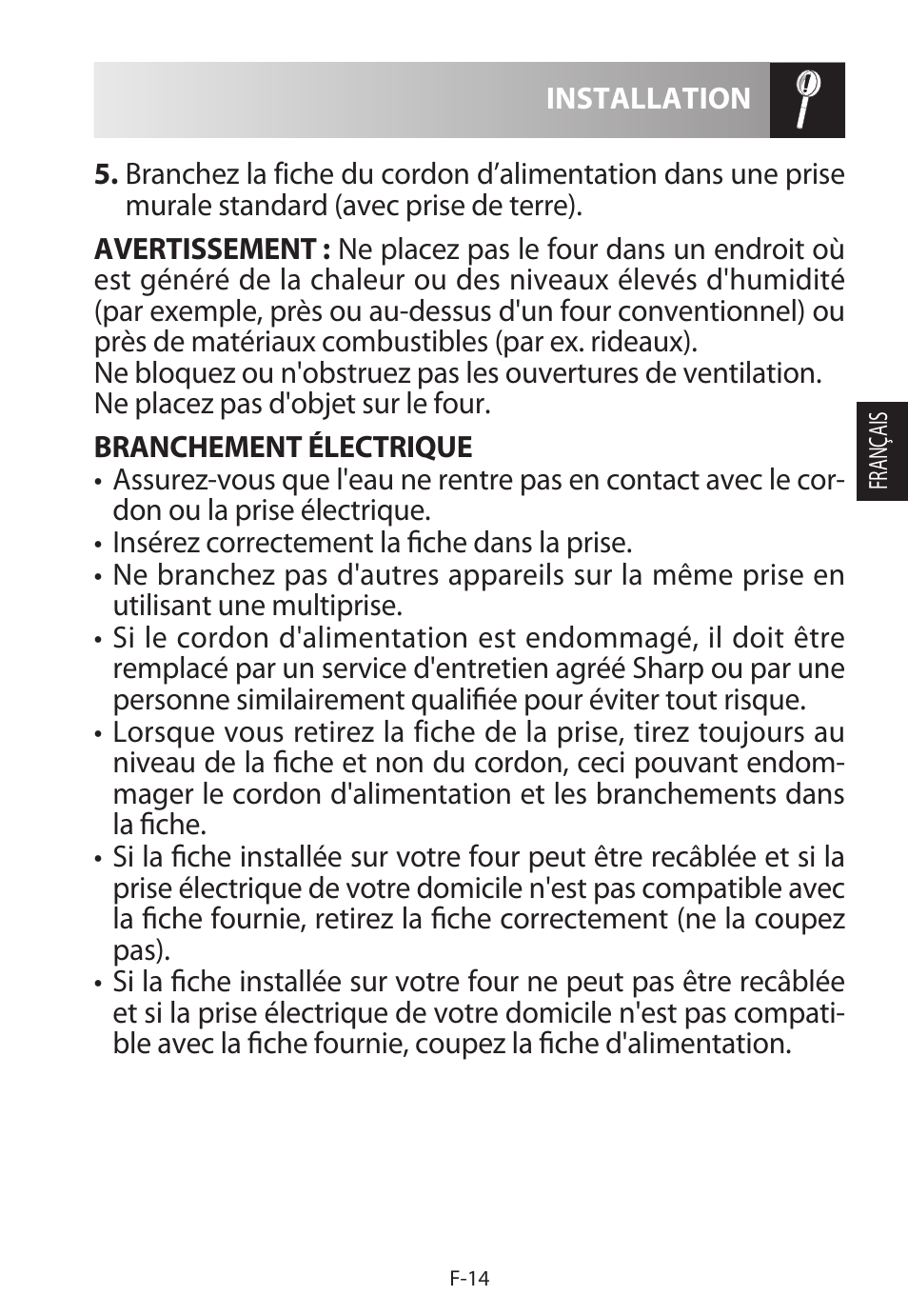 Sharp R-922STWE User Manual | Page 69 / 266