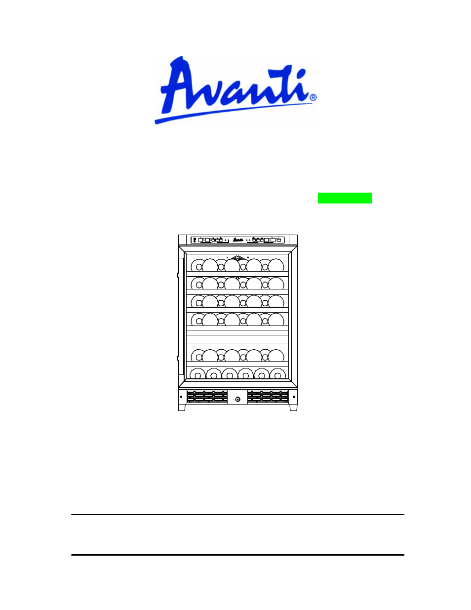 Avanti WCR524SDZD User Manual | 23 pages