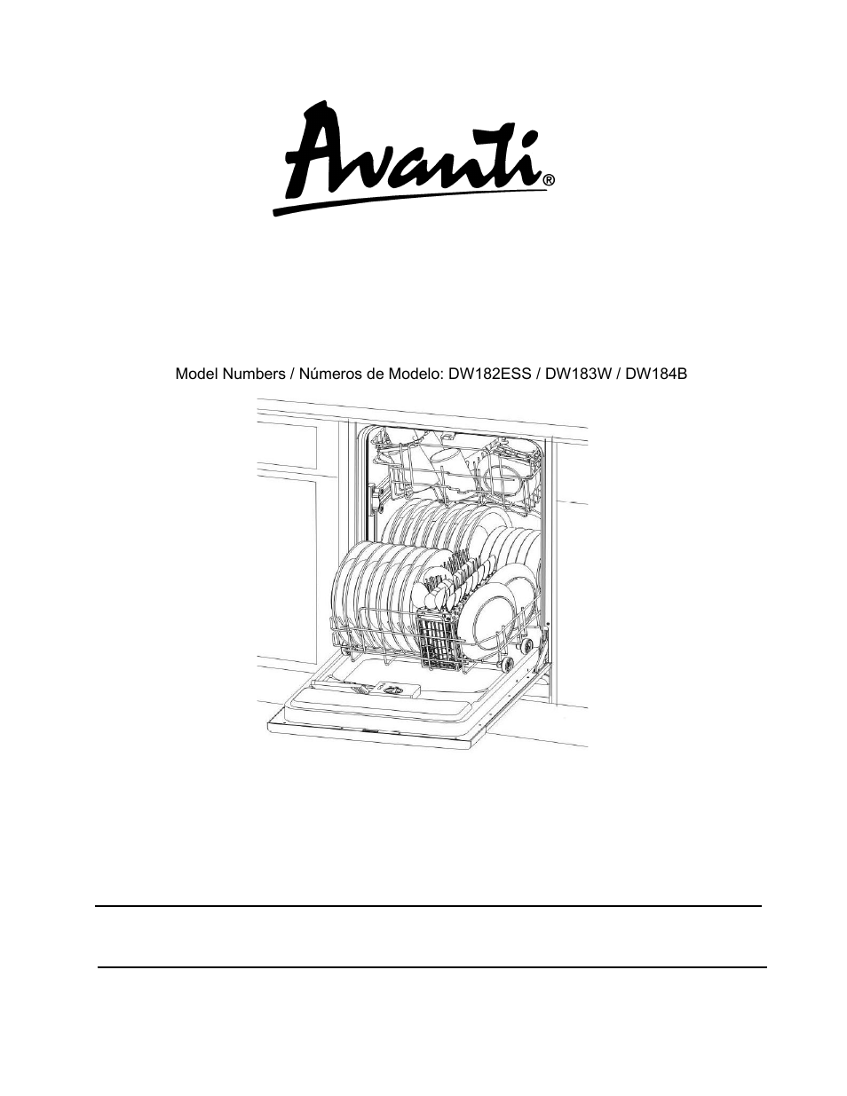 Avanti DW184B User Manual | 38 pages