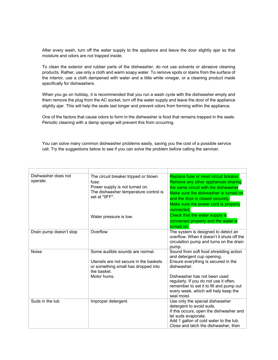 Avanti DW184B User Manual | Page 12 / 38