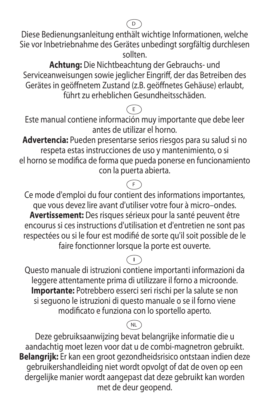 Sharp R-982STWE User Manual | Page 2 / 266