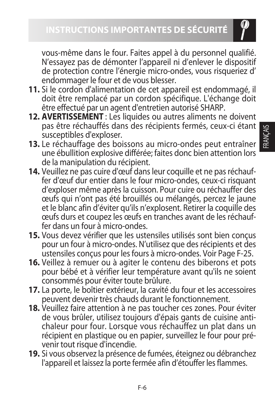 Sharp R-982STWE User Manual | Page 61 / 266