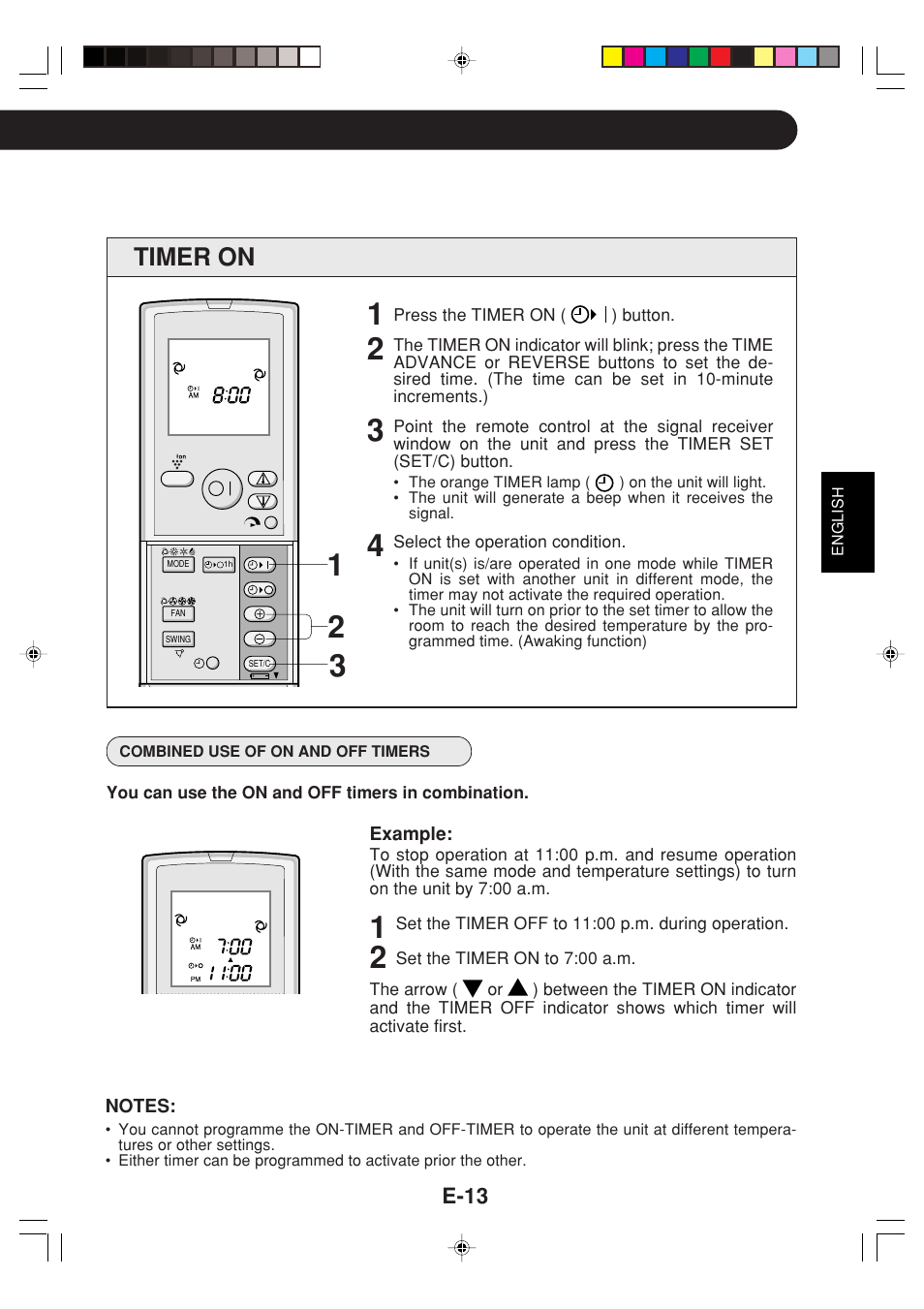 Timer on | Sharp GS-XPM12FR User Manual | Page 15 / 104