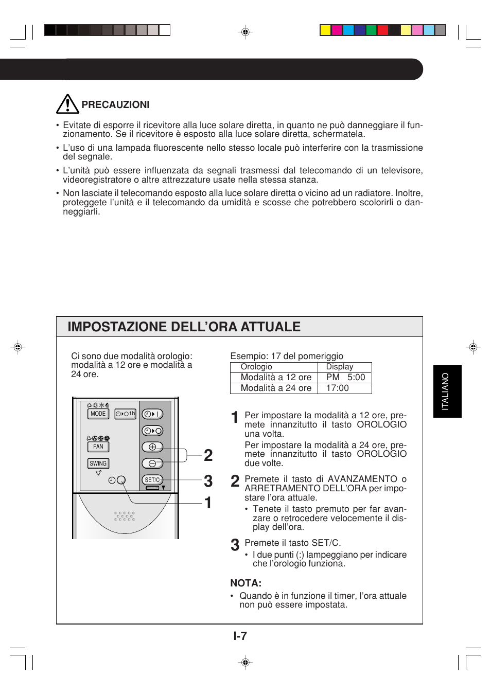 Impostazione dell’ora attuale | Sharp GS-XPM12FR User Manual | Page 49 / 104