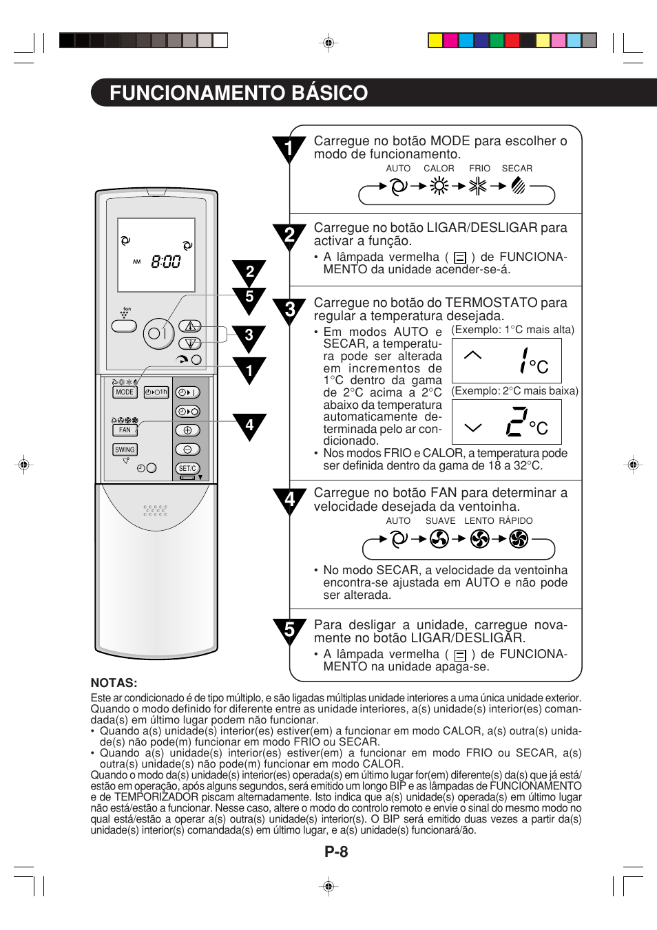 Funcionamento básico 2 | Sharp GS-XPM12FR User Manual | Page 70 / 104