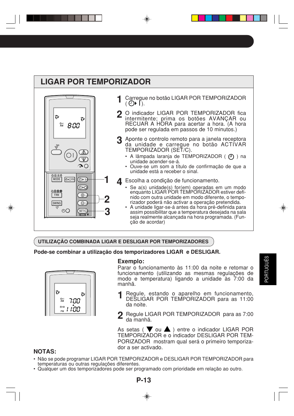 Ligar por temporizador | Sharp GS-XPM12FR User Manual | Page 75 / 104